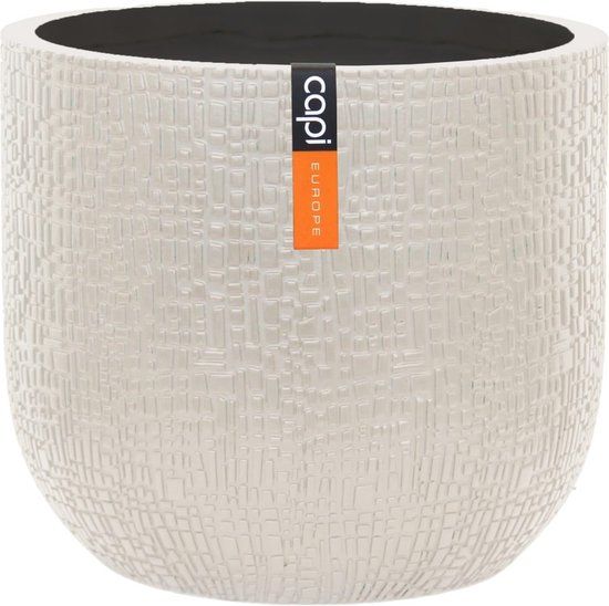 Capi Europe Bloempot bol Skin 9x8 cm Beige