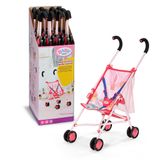 Zapf BABY born Wandelwagen Roze met tas