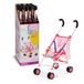 Zapf BABY born Wandelwagen Roze met tas