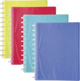 Exacompta Linicolor U-hoes A4 Polypropyleen Blauw/Geel/Lichtblauw/Rood 5 stuks