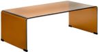Atmosphera Table basse rectangulaire Lénia 55x110cm ambre