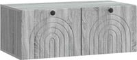vidaXL Wandmontage TV-kast Grijs sonoma 78,5 x 41 x 30 cm Bewerkt hout
