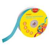 Keyroad Satijnen lint cadeaulint / 25 x 22 mm / 86 m / satijnen lint op spoel, blauw