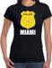 Bellatio Decorations Police embleem Miami t-shirt zwart voor dames
