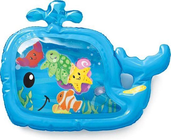 Infantino Tummy Time Waterspeelmat - Baby Speelmat - Blauw