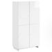 vidaXL Meuble haut Laqué blanc 79 x 41 x 151 cm Bois composite