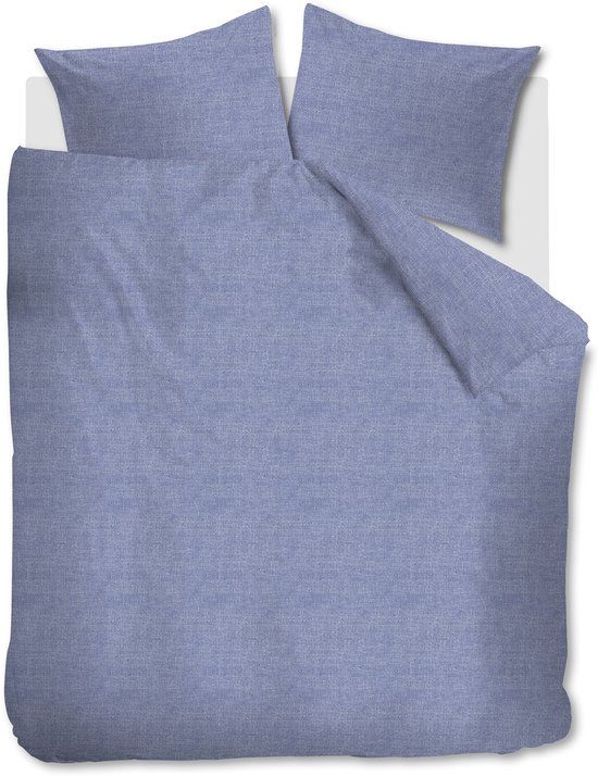 Ambiante Edo dekbedovertrek Lits-Jumeaux 240 x 200/220 cm Indigoblauw
