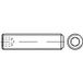 TOOLCRAFT TO-5413686 Draadpen M20 60 mm Staal Galvanisch verzinkt 25 stuk(s)