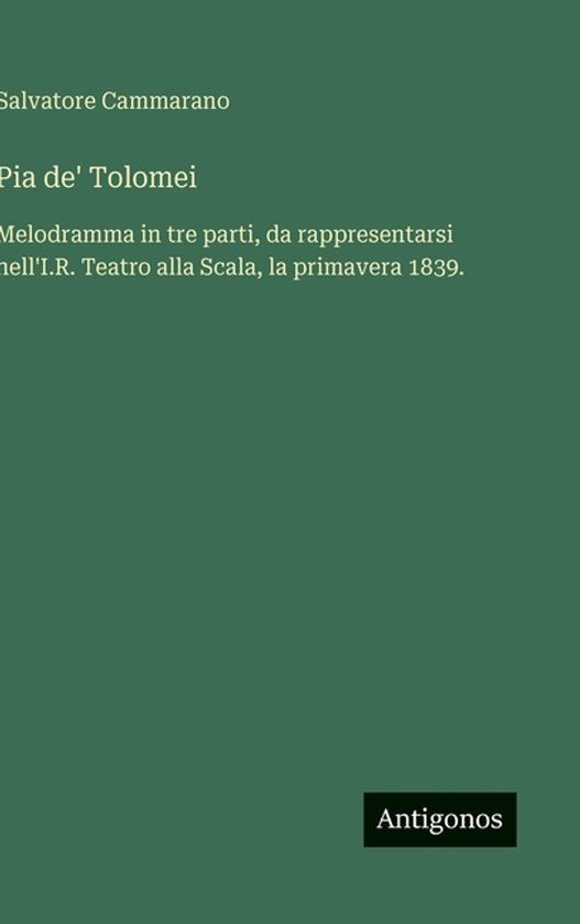 Pia Antigonos Verlag Pia de' Tolomei