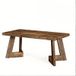 MODENUIT Table basse - Plateau rectangulaire - Bois rustique marron - 120x60x51 cm
