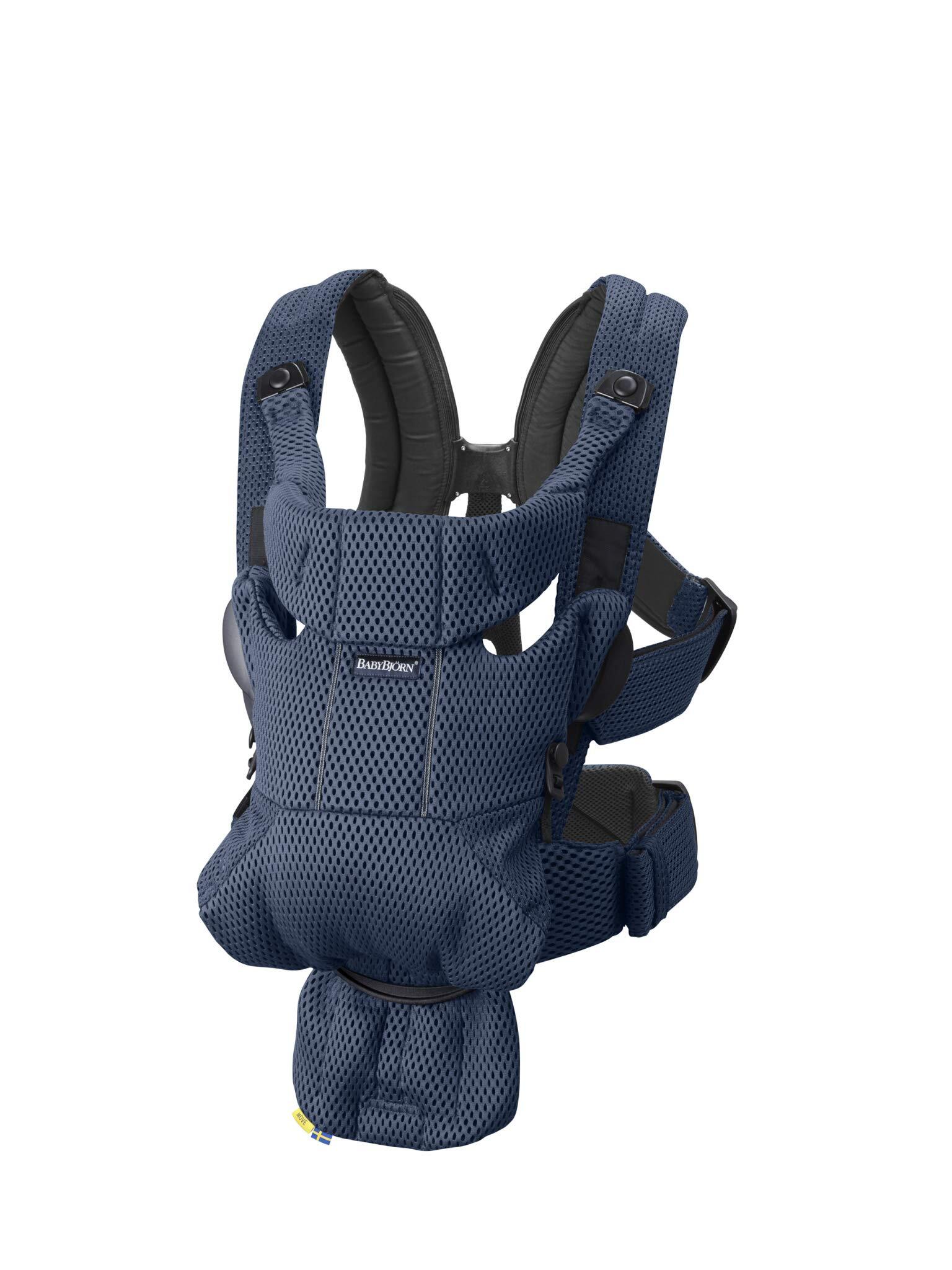 BabyBjörn BABYBJÃ–RN Draagzak MOVE, Marineblauw, 3D Mesh blauw