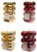 Decoris Kaemingk B.V. Kerstversiering kunststof kerstballen kleuren mix goud/donkerrood 4 en 6 cm pakket van 80x stuks
