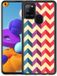B2Ctelecom Back Cover voor Samsung Galaxy A21s Bumper Case Zigzag Multi Color
