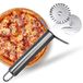 D'Emilia Professionele pasta- en pizzasnijder van roestvrij staal voor gebruik in de keuken, 4 cm diameter, multifunctionele snijder, duurzaam en gemakkelijk te reinigen