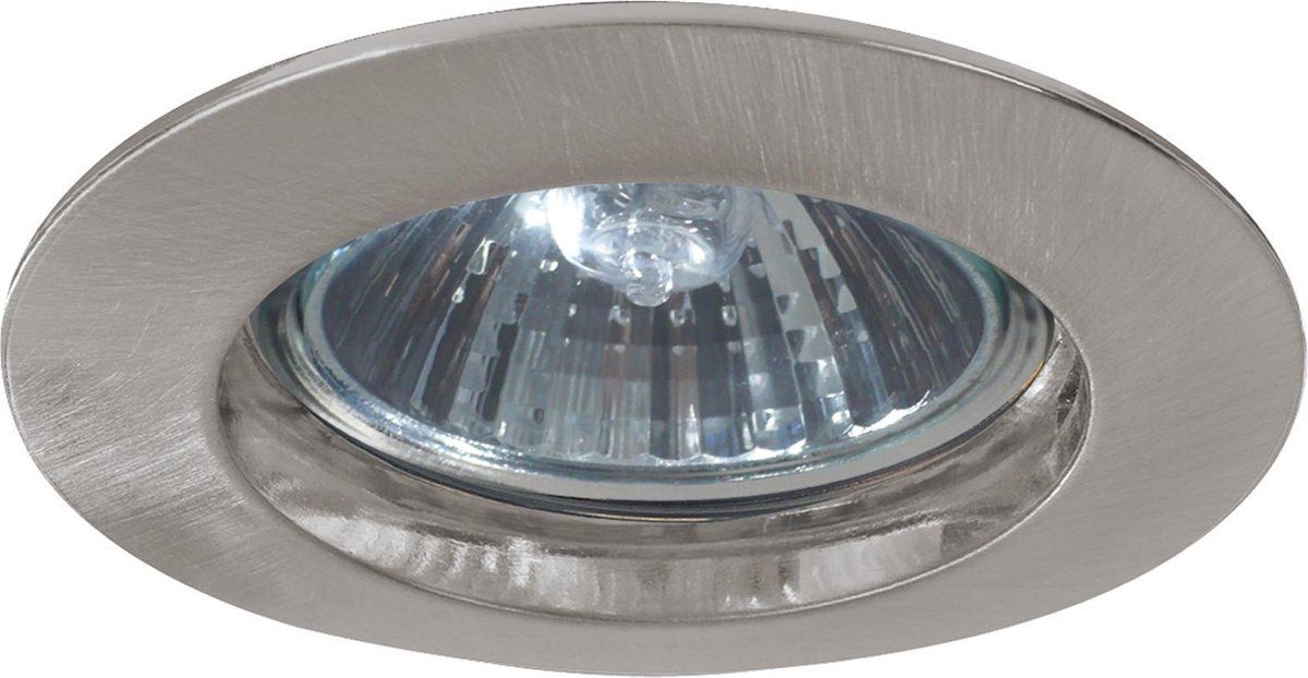 Paulmann Premium LED Inbouwspot Rond 79mm GU10 50W Dimbaar Staal Geborsteld