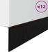 vidaXL Zelfklevende Deurborstels Bruin 100 cm Aluminiumlegering
