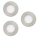 EGLO Connect.z Smart-Home LED Inbouwspots - Set van 3 - Ø 85 mm - ZigBee - Dimbaar - Nikkel-mat - IP44