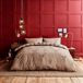 Catherine Lansfield Stag Check Housse de couette double Naturel