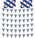 Merkloos / Sans marque Friesland decoratie pakket met 2 Friese vlaggen en 6 vlaggenlijnen - Elfstedentoch/ Friesland versiering