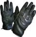 MUGENRACE Multi Zwarte Geperforeerde Handschoenen Maat XL