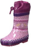 PLAYSHOES Regenlaarzen bruin / lavendel / pitaja roze / wit