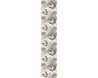 Ambiance Sticker Voorgelijmd vliesbehang - Scandinavisch design in grijstinten - 1 rol van 300x60 cm