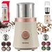 KLAUSBERG KB-7993 Moulin à café et à épices électrique 2-en-1 – 200W – Bols en acier inoxydable – Broyage sec et humide – 3 vitesses – Capacité 80g – beige/Cuivre
