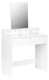 Viking Choice ModernHome PWJJDT0070 Groot, modern kaptafeltje met spiegel en lades, wit