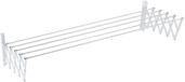 Sauvic 160 cm ligne à linge extensible avec revêtement plastique argent
