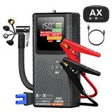 AutoXtreme 12V Jumpstarter met Compressor voor Auto – 480CCA - Boost Air Micro – Starthulp met Forcestart, Powerbank & LED-scherm – Incl. Zaklamp & Opbergkoffer