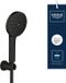 GROHE Vitalio Joy+ 120 Badset met Wandhouder – AquaBooster – 3 Straalsoorten – AquaCalibrator (7L/min) – Matte Black