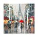 Homemania Eiffeltorenafbeelding, 3 stuks, steden en landschappen per woonkamer, slaapkamer, meerkleurig, 69 x 3 x 50 cm, HM203PKNV-269, polyester, hout