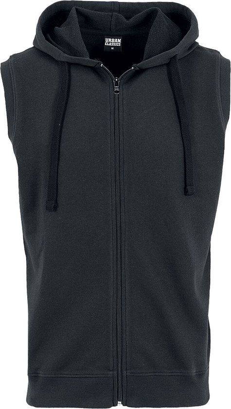 Urban Classics Sleeveless Terry Zip Hoodie Heren Vest met capuchon - XL