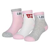 Levi's Kids Sokken 'BATWING' grijs gemêleerd / lichtroze / rood / wit