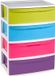 PLASTICFORTE Ladekast - 4 lades - organizer - gekleurd - 40 x 56 x 80 cm