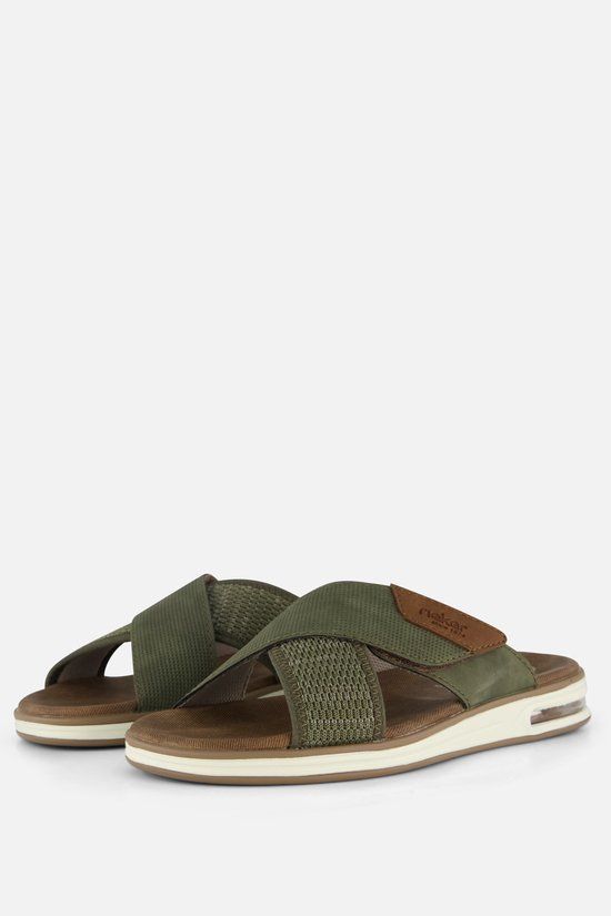 Rieker Knittecht Morelia Balti Slippers - Groen - Maat 42