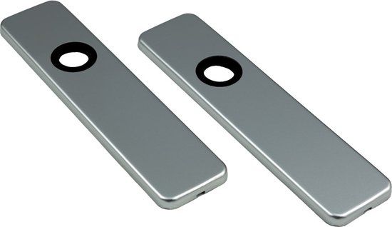 AMI Kortschild - rechthoekig - 185x44x6,5mm - blind - aluminium F-1