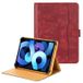 Étui universel en cuir bicolore pour tablette - 11-12.4 - Rouge