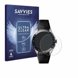 Savvies Screenprotector voor TAG Heuer Connected Calibre E5 (45 mm) - Folie Beschermfolie transparant 6 Stuks