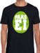 Bellatio Decorations Shoppartners Bv Zwart Paas t-shirt met groen paasei - Pasen shirt voor heren - Pasen kleding M