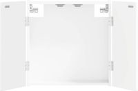 vidaXL Dartbord Kabinet ARNHEM Hoogglans Wit 52,5 x 10,5 x 53,5 cm
