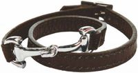 HKM Lederen Armband - Bit - Donkerbruin
