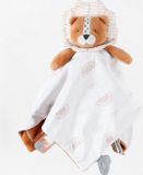 Noukie's - Knuffeldoekje - Day & Night - Babou - Caramelkleurig - Leeuw