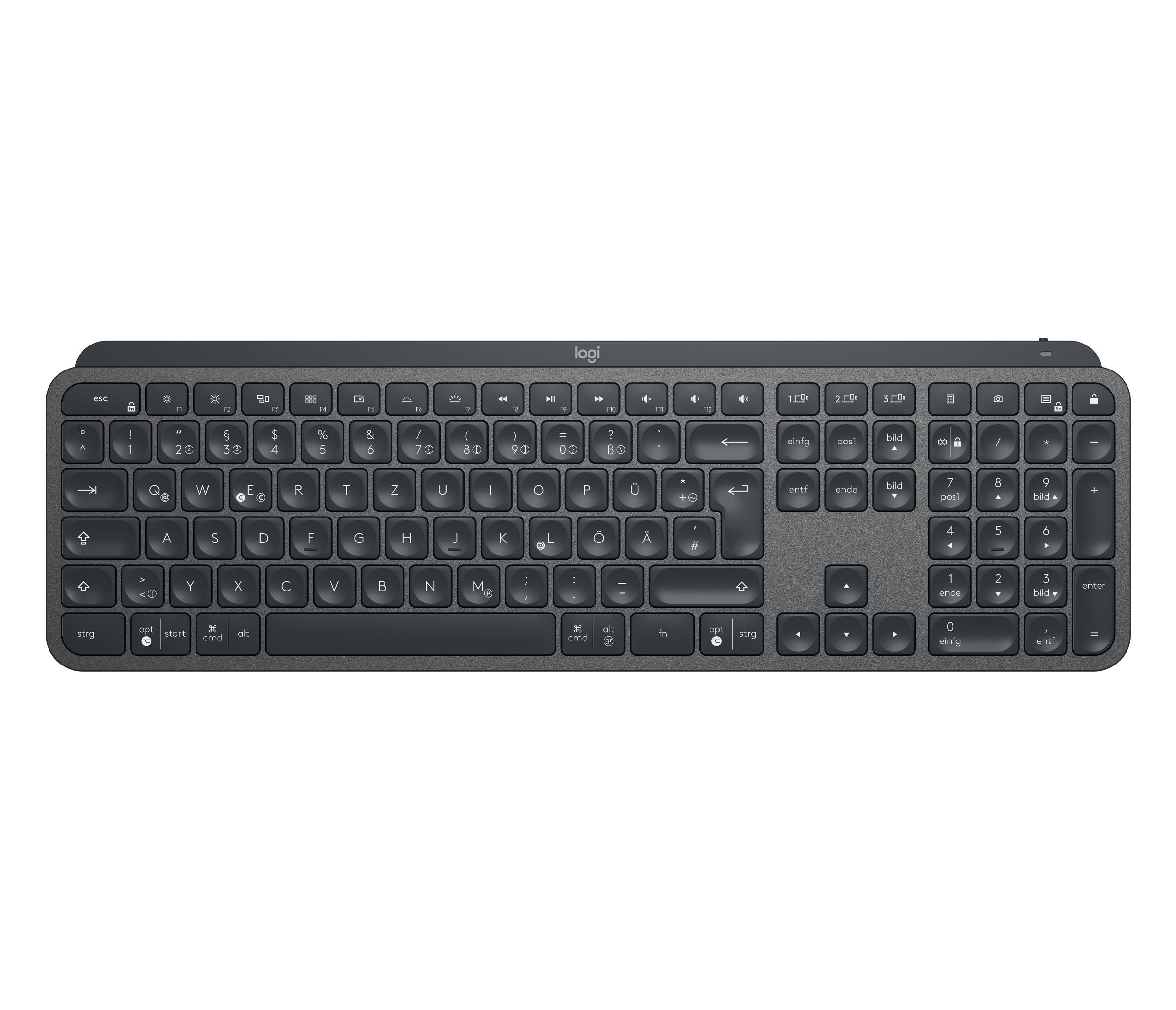 Logitech MX Keys - Wireless Keyboard - QWERTY - English - Graphite