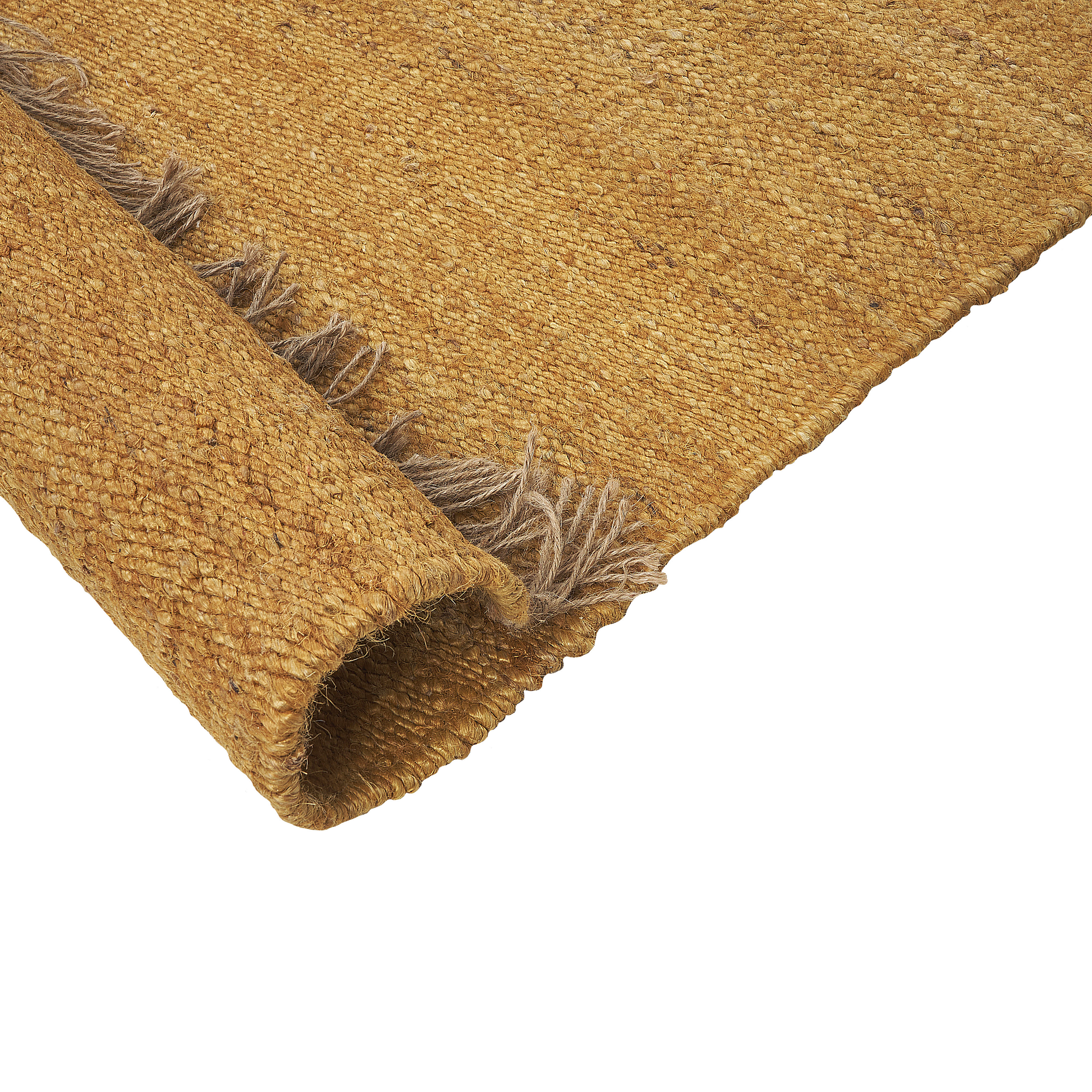 BELIANI Beliani LUNIA - Jute vloerkleed - Mosterd - 160 x 230 cm - Jute