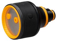 Fiskars 1059237 Sproeikop voor Meerdere douchekoppen, 3 Functies, Zwart/Oranje