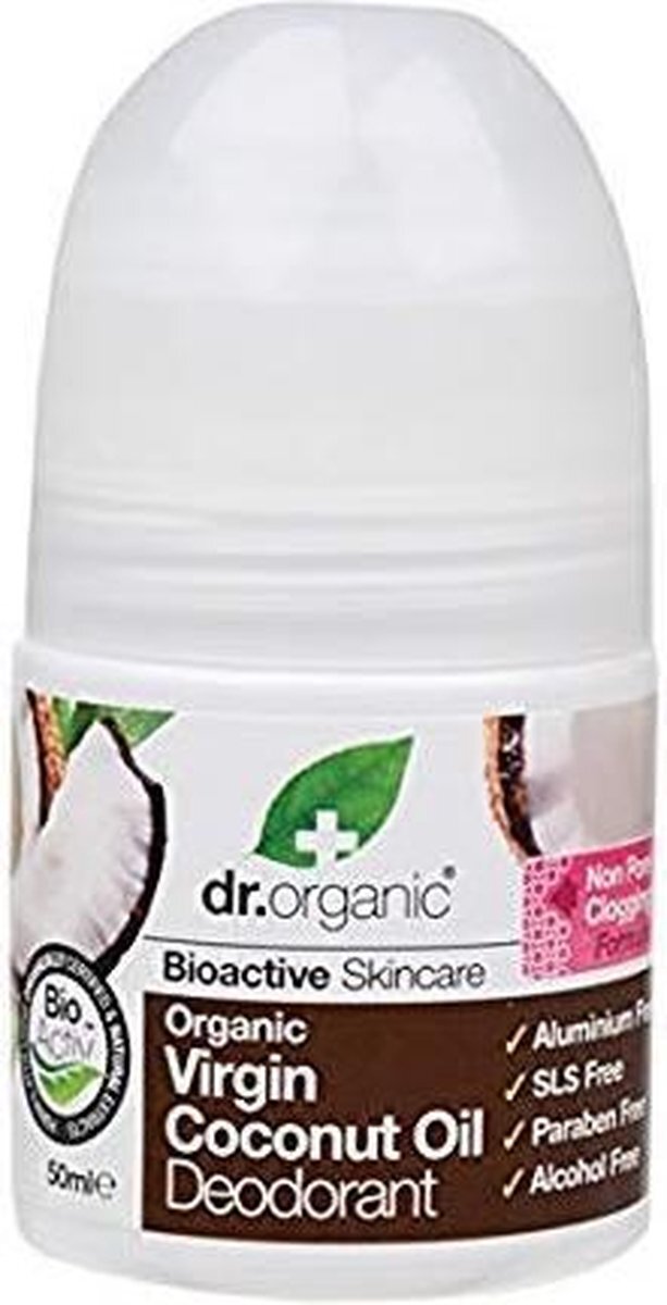 Dr. Organic Virgin Coconut Oil Deodorant Roll On 50ml