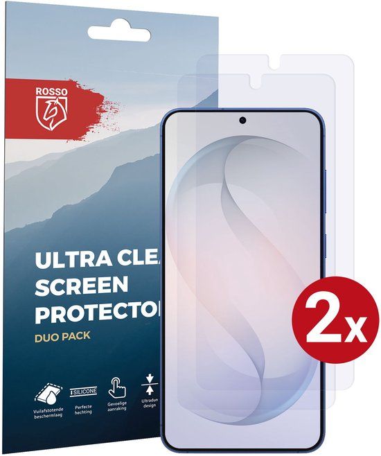 Rosso Screen Protector Geschikt voor Samsung Galaxy S26 Plus | Ultra Clear Duo Pack | TPU Folie | Case Friendly Beschermfolie | 2 Stuks