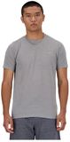 New Balance Sport Essentials Heathertech T-shirt Man Korte Mouwen Grijs S