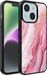 Smartphonica Telefoonhoesje geschikt voor iPhone 14 Plus met marmer opdruk - TPU backcover case marble design - Roze